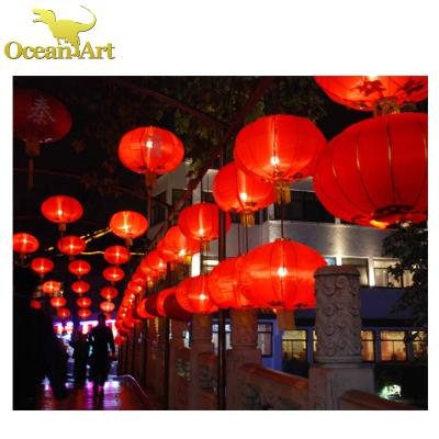 China Chinese New Year Festival Decoration Silk Lanterns JN-DL-PL05 for sale