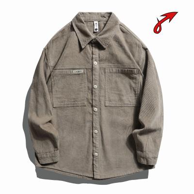 China Autumn Spring Anti-pilling Men's Workwear Jacket Trend Shirt Loose Casual Cotton Long Sleeve Shirt for sale