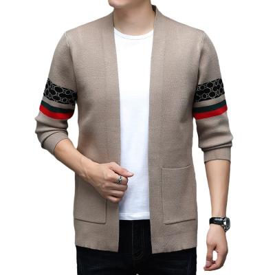 China Anti-wrinkle new autumn and winter new men's embroidery thin coat top jacket knitted sweater crewneck sweatshirt for sale