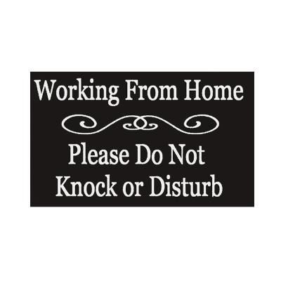 China Europe Working From Home Please Do Not Knock Or Touch Home Decor Home Decor Wall Hanging Wooden Plaque Printed Wooden Sign Wall Decoration for sale