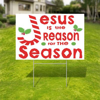 China Hanging Jesus Is The Reason Yard Sign18