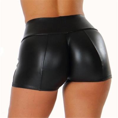 China Hot Selling Ebay Waterproof Wish 5XL Plus Size Color Women PU Leather Shorts Hot Pants for sale