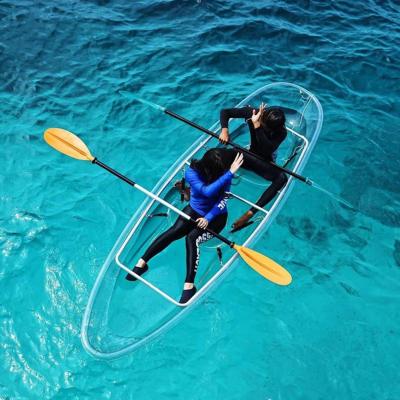 China Kayak Fishing Traveling Kayak Checked Sunlife Bottom Boat Canoe Kayak Transparent Glass Clear Crystal Producer for sale