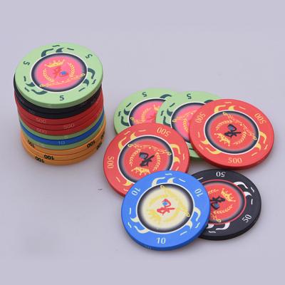 China Casino Game Custom Design Poker Chips Ceramic Clay Poker Casino Chips Set With Custom Logo 1000 10G 12G 14G for sale