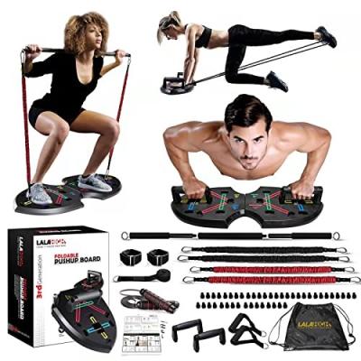 China Fitness Resistance Band Exercise Fitness Set Pump Abdominal Board Bar Pilates Weight Loss Wheel Home Fitness Training for sale