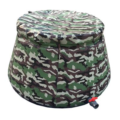 China Irrigation Folding Large Capacity PVC Camouflage Movable Flexible Inflatable PVC Water Storage Tank Water Tank for sale