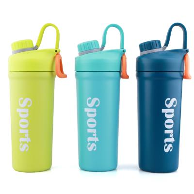 China 2020 Viable High Quality Double Wall Insulated Termos Vacuum Flask , Custom Color Protein Stainless Steel Sports Shaker Water Bottle for sale