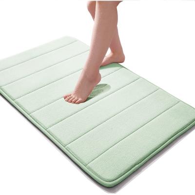 China Wholesale Price Custom Non Slip Microfiber Bath Mat Sustainable Shower Absorbed Water Bath Mat for sale