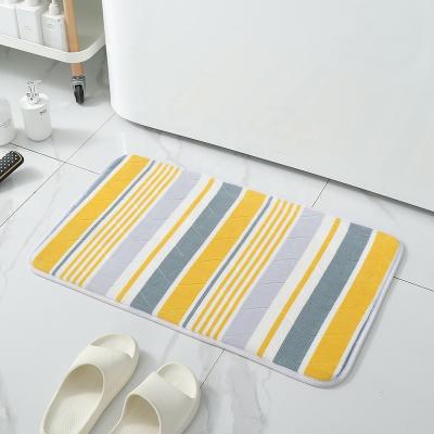 China Durable Washable Comfy Non Slip Microfiber Soft Bath Mat For Shower Floor for sale