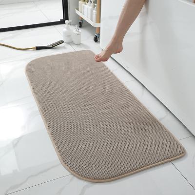 China Non Slip Durable Chenille Bath Mats For Bathroom Soft Absorbent Thick Shaggy Microfiber Door Carpet Cover for sale