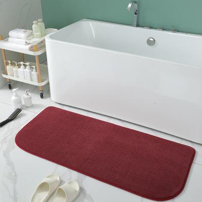 China Sustainably Plush Non Slip Chenille Microfiber Plush Bath Mat Super Absorbent Bath Rugs Soft Mat For Bathroom for sale