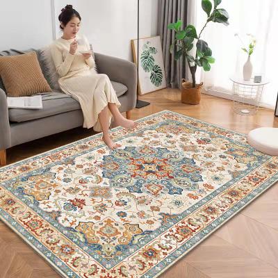 China Luxury Persian Hotel 3D Area Rugs And Blankets Living Room Area Rugs Bedroom Floor Modern Fluffy Carpet Washable for sale