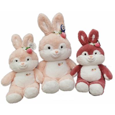 China Lovely Fashion Handmade Boutique Plush Toy Strawberry Rabbit Plush Toy Gift for Kids for sale