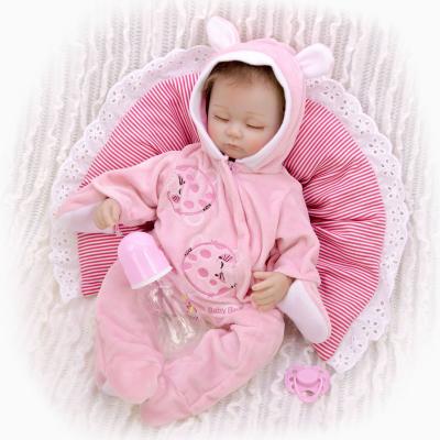 China High Simulation High Popularity 24 Inch 60cm Closed Eye Baby Reborn Dolls 24 Inch Silicone Silicone Babies - Doll for sale