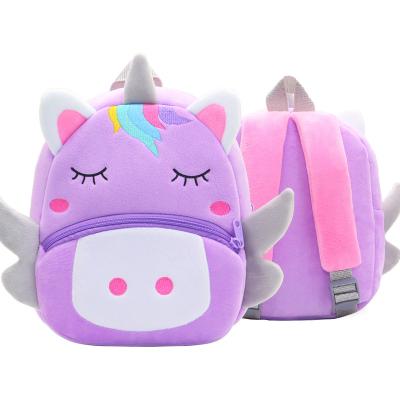 China Others fashion boutique hot sale cartoon picture animal kids backpack light plush backpack for kids for sale