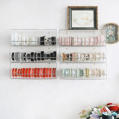 China Viable Clear Plastic Collection Box Bucket Storage Holder Ribbon Floral JAYWOOD Florist Tool for sale