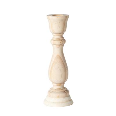 China JAYWOOD Recyclable Wooden Table Candle Holder For Wedding Home Office And Parties Holiday Decoration for sale