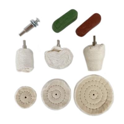 China 4pcs/5pcs/9pcs/11pcs Eco-friendly Set Polishing Polishing Drill Kit For Car Truck Wheel Polisher Protective Broom for sale