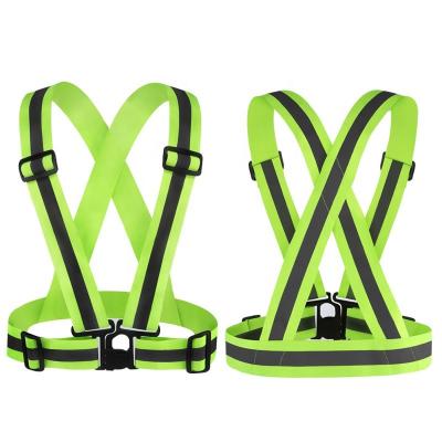 China Safety Reflective Vest Already Running Use Traffic /elastic Reflective Vest Belt / Free Size Safety Vest for sale