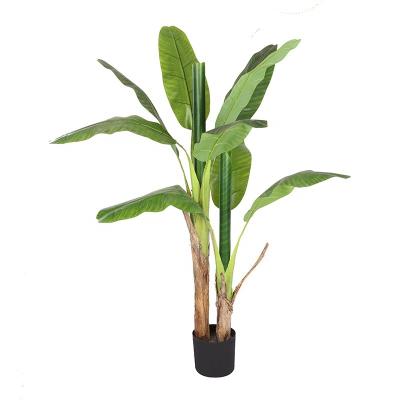 China Wholesale Minimalist Decor Artificial Plant Home Green Banana Tree Planta Planta For Home Decor for sale