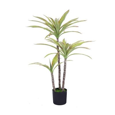 China Fake Topiary Dragon Blood Tree Dracaena Fragrans Draco Minimalist Soft Artificial Tree Dracaena for Indoor Home Decor for sale