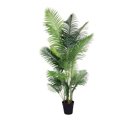 China Indoor Minimalist Large Artificial Green Wedding Decoration Flower Bonsai Plam Tree Plastic Plants For Home Decor 200cm for sale