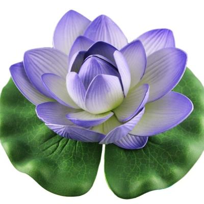 China Minimalist Plant Wall Decoration Eva Foam Artificial Floating Pond Water Lotus Flower Garden Material For Home Decor for sale