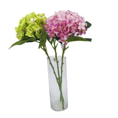 China Real Touch China Flores Minimalist Blossming Artificial Flowers Wedding Environmental Hydrangea Flowers For Home Decor for sale