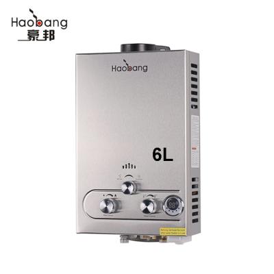 China Household hot sale 6L gas tankless instantaneous water heater for sale