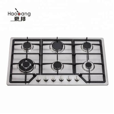 Cina JH5101 5 Stainless Steel Ceramic/Glass Built-in Burners Cooking Kitchen Range, Cooker/Gas Stove/Oven Units with Tempered Glass in vendita