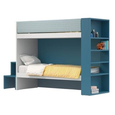 China New Contemporary Wholesale Baby Kids Designs Attic Bunk Bed Kids Bedroom Furniture Set With Storage Drawers for sale