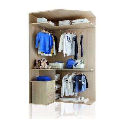 China High Quality Custom Color Adjustable (Size) Bedroom Corner Wardrobe and Closet Design with Bed and Hanging Rail for sale