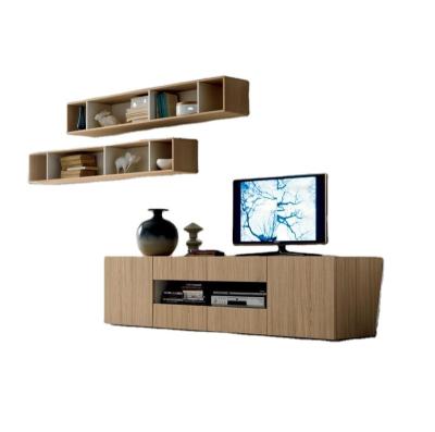 China Hot Sales (Height)Adjustable Living Room TV Stand and 4 Drawer and 2 Shelf Wooden Console Cabinet Set with Wall Units for sale