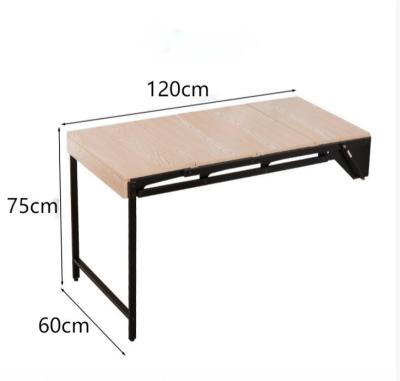 China Wall Mounted High Quality Foldable Space Saving Multifunctional Space Saving Wooden Folding Dining Table for sale