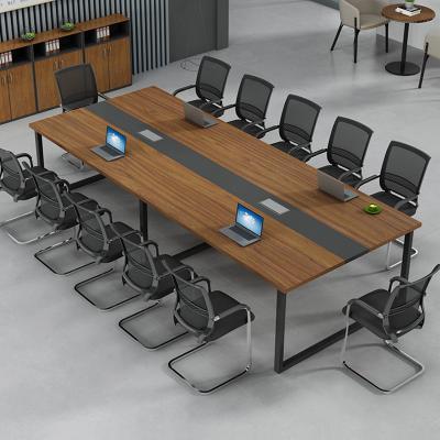 China Convertible Modern Luxury Wooden Office Table 20 Person Wood Discussion Board Meeting Conference Training Tables 4-8 Long for sale