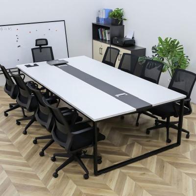 China Convertible Modern Modular Discussion Desk Meeting Table Design Luxury Wooden Person Training Tables Room 20 4-8 Long for sale