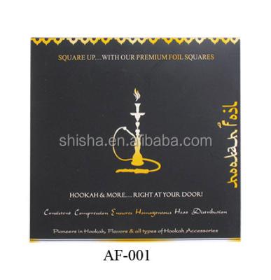 China Disposable Pre-puched Aluminum Foil Plastic Coated Hookah Aluminum Foils for sale