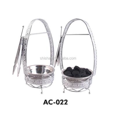 China Exquisite Smooking Shisha Cavity Carved Design Wholesale Metal Hookah Shisha Charcoal Basket for sale