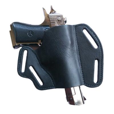 China Universal Genuine Leather Genuine Leather Hidden Carry Gun Holster with Belt Slot for sale