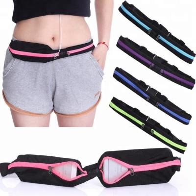 China Elastic Smart Reflective Waterproof Outdoor Running Elastic Waist Bag For Mobile Money Carry for sale