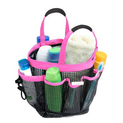 China Family& Mesh Shower Caddy Quick Dry Outdoor Shower Tote Bag for Shampoo, Conditioner, Soap and Other Bathroom Accessories for sale