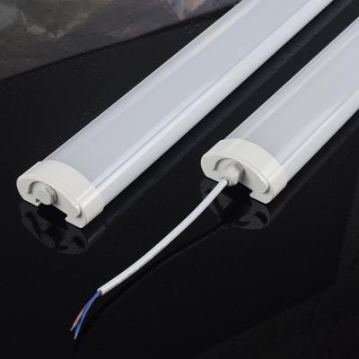 China Zhongshan desk led tri proof light 4ft 5ft 36w 54w AC85-265v smd2835 ip65 led vapor proof linear light fixture for shop for sale