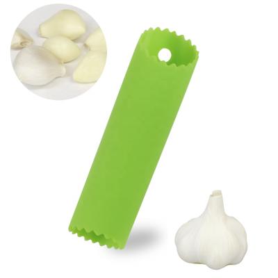 China Hot Selling Viable Free Silicone Universal Garlic Press Roller Peeling Tube For Kitchen for sale