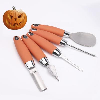 China New TPR 2020 Kitchen Tools Halloween Party Supplies Pumpkin Carving Tool Kit Set for sale