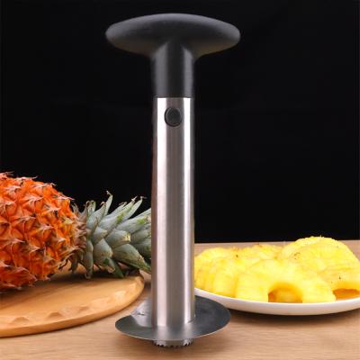 China OEM&ODM Factory Wholesale 304 Stainless Steel Fruit Slicer Eye Remover Viable Pineapple Core Cutter for sale