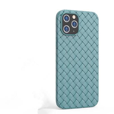 China Fashion Mesh Breathable Woven Pattern Soft TPU Shockproof Cell Phone Case for iPhone 14 13 pro Max Plus 12 11 smartphone cover for sale