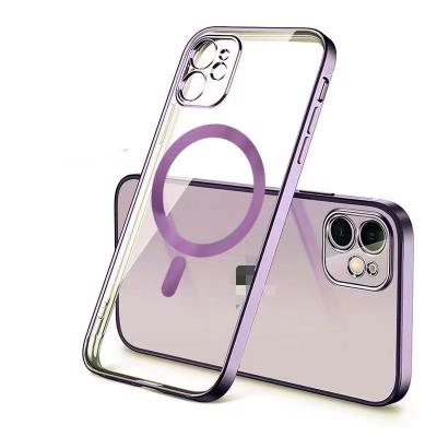 China Shockproof Magnetic magesafe Phone Case Cover TPU Anti Drop Cell Phone Cover for iphone 14 13 12 11 pro max for sale