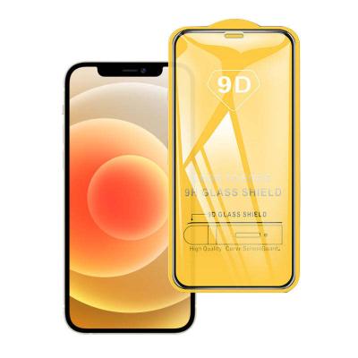 China Hot Sales 9D Screen Protector Tempered Glass Shield 2.5D 9H Mood Glass Shockproof/Waterproof Film For iPhone 11 12 13 14 pro mini max for sale