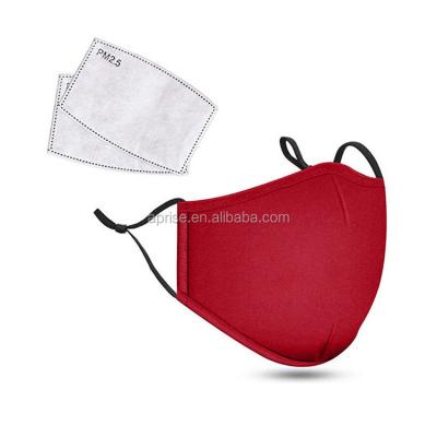 China Red PVC Protective Pollution With Adjustable Filter Fanatics Adult Face Tarp Washable Screen for sale