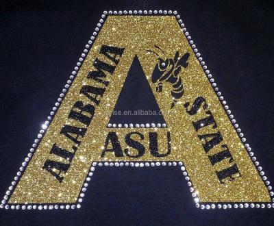 China Flatback Alabama State University Rhinestone Transfer College Rhinestone Transfer for sale